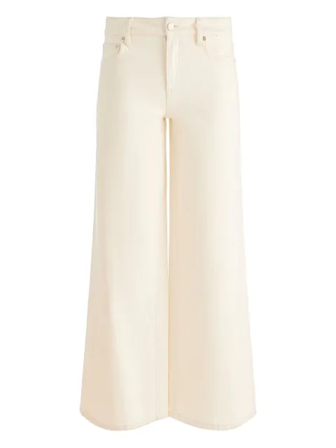 alice + olivia wide-leg cropped jeans