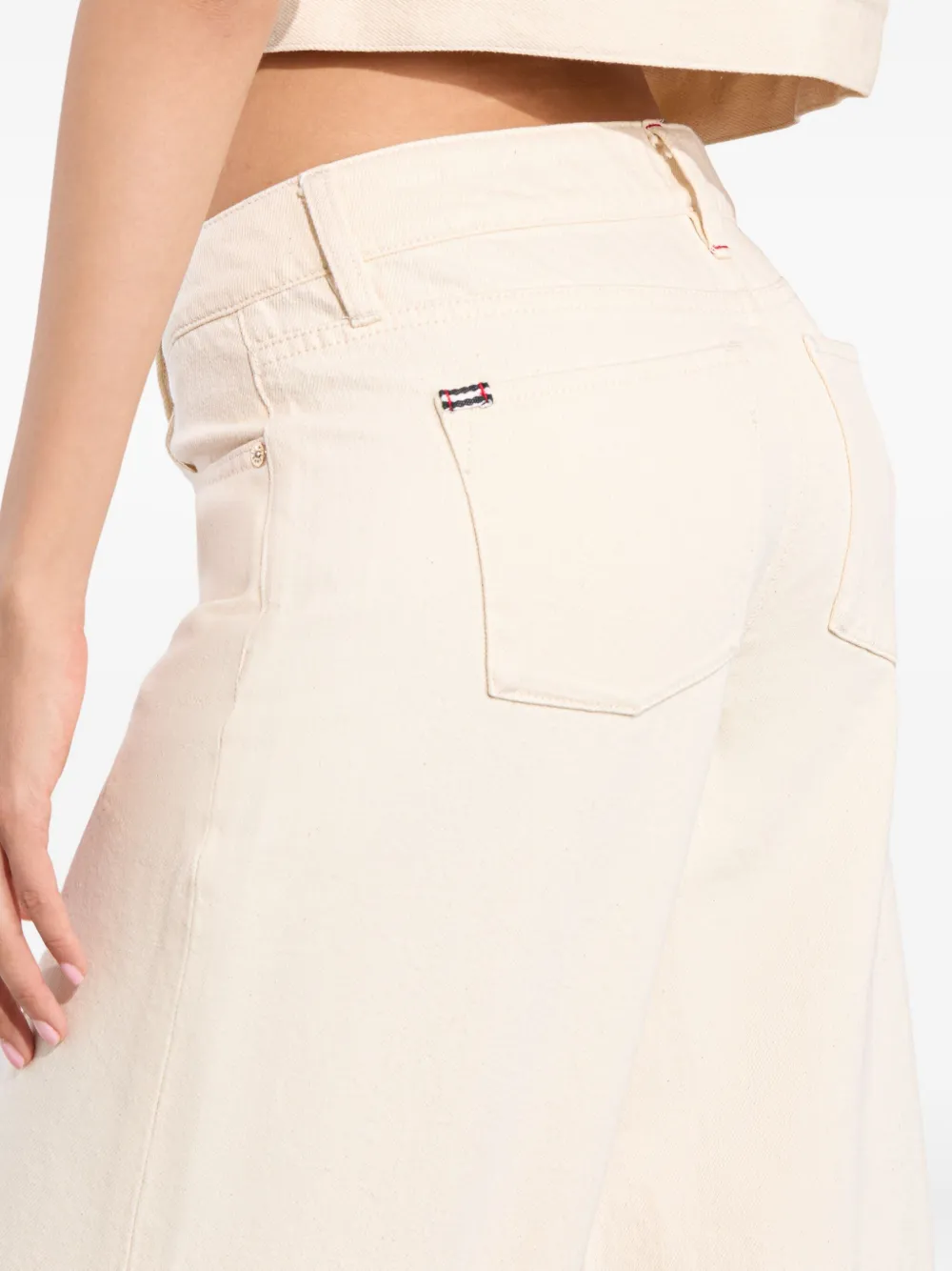 Alice And Olivia Wide-leg Cropped Jeans