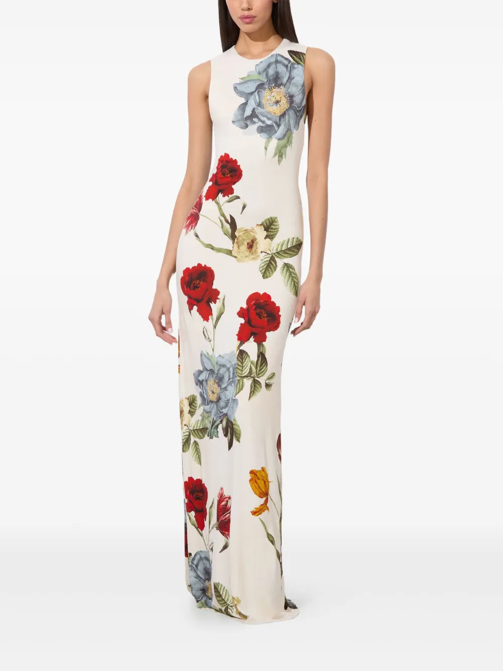 Delora floral-print maxi dress