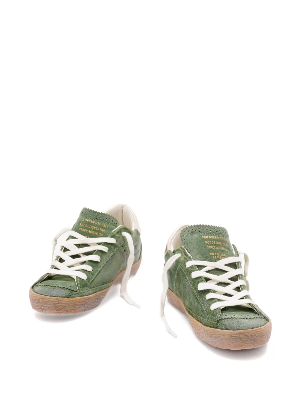 Golden Goose Super-Star suède sneakers Groen