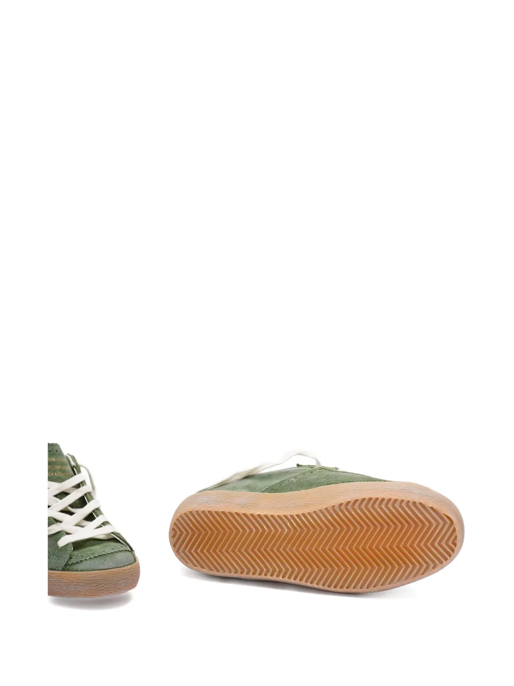 Golden Goose Super-Star suède sneakers Groen