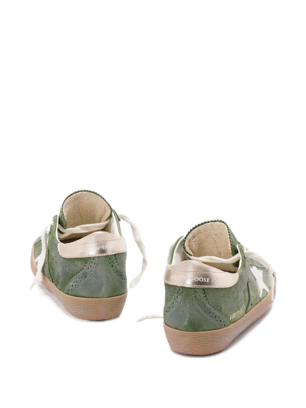 Golden Goose Super-Star suède sneakers Groen