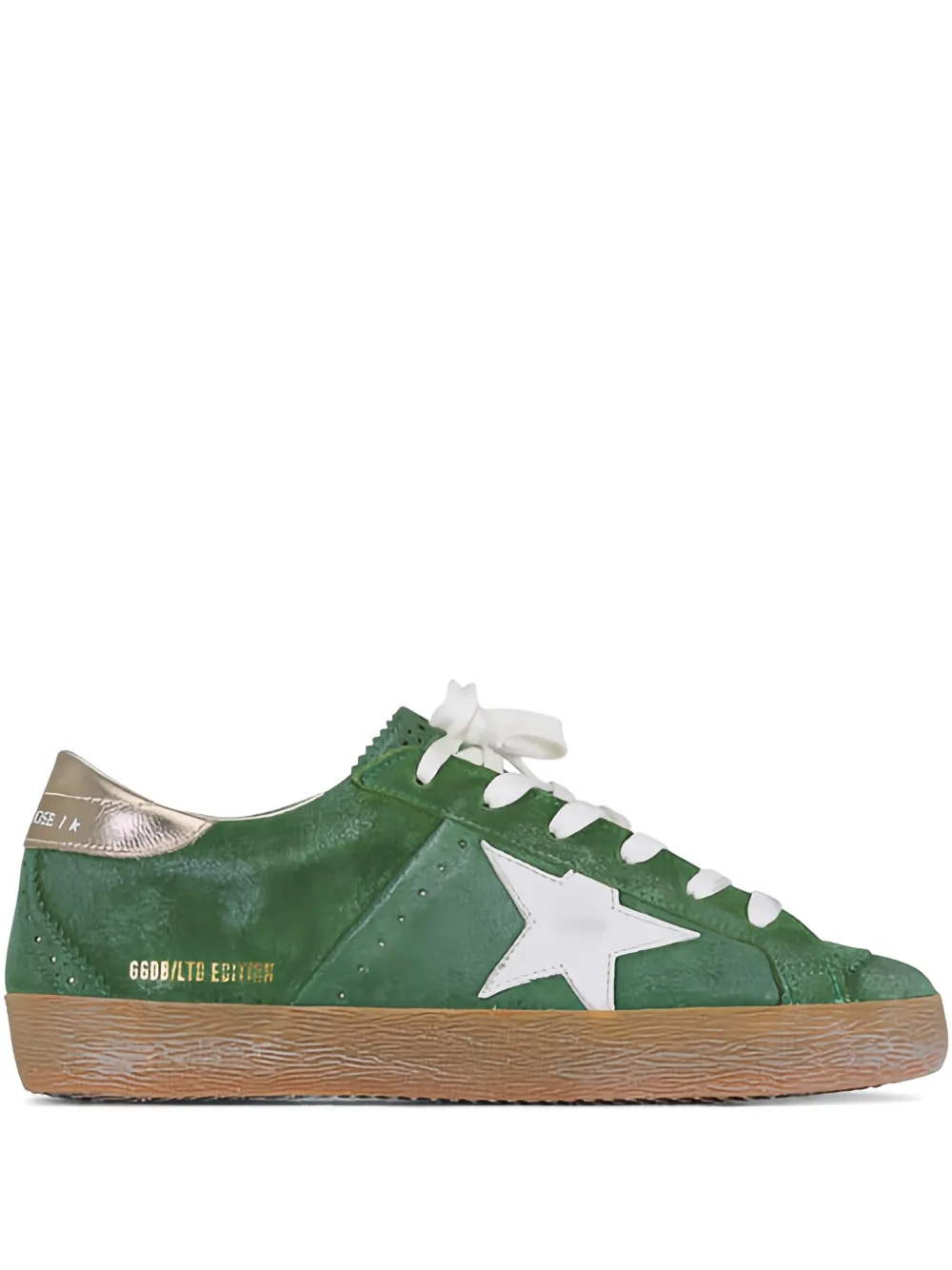 Golden Goose Super-Star suède sneakers Groen