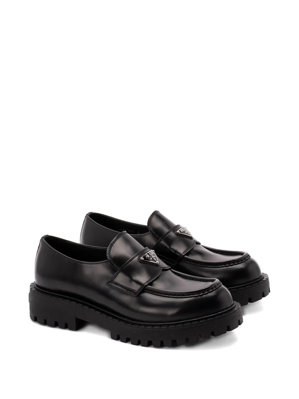 Prada leather loafers - Zwart