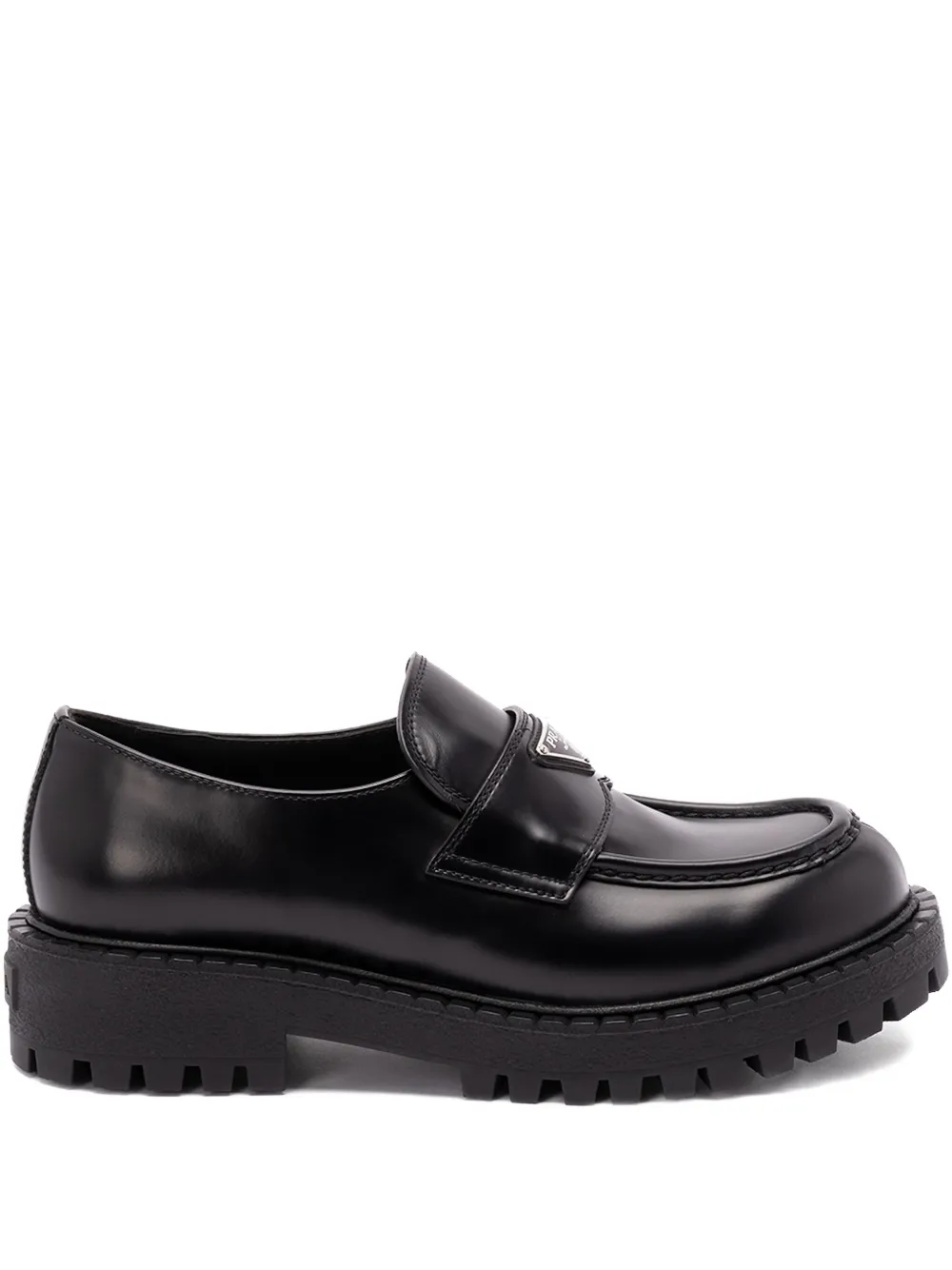 Prada leather loafers | Black | Image 1