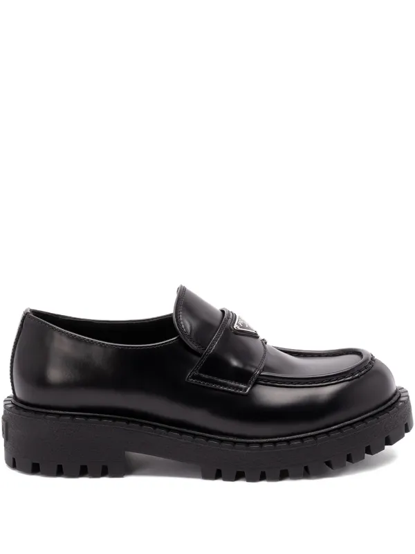 Mocasines Prada Rebajas Hombre Prada Mocasines De Piel Negro