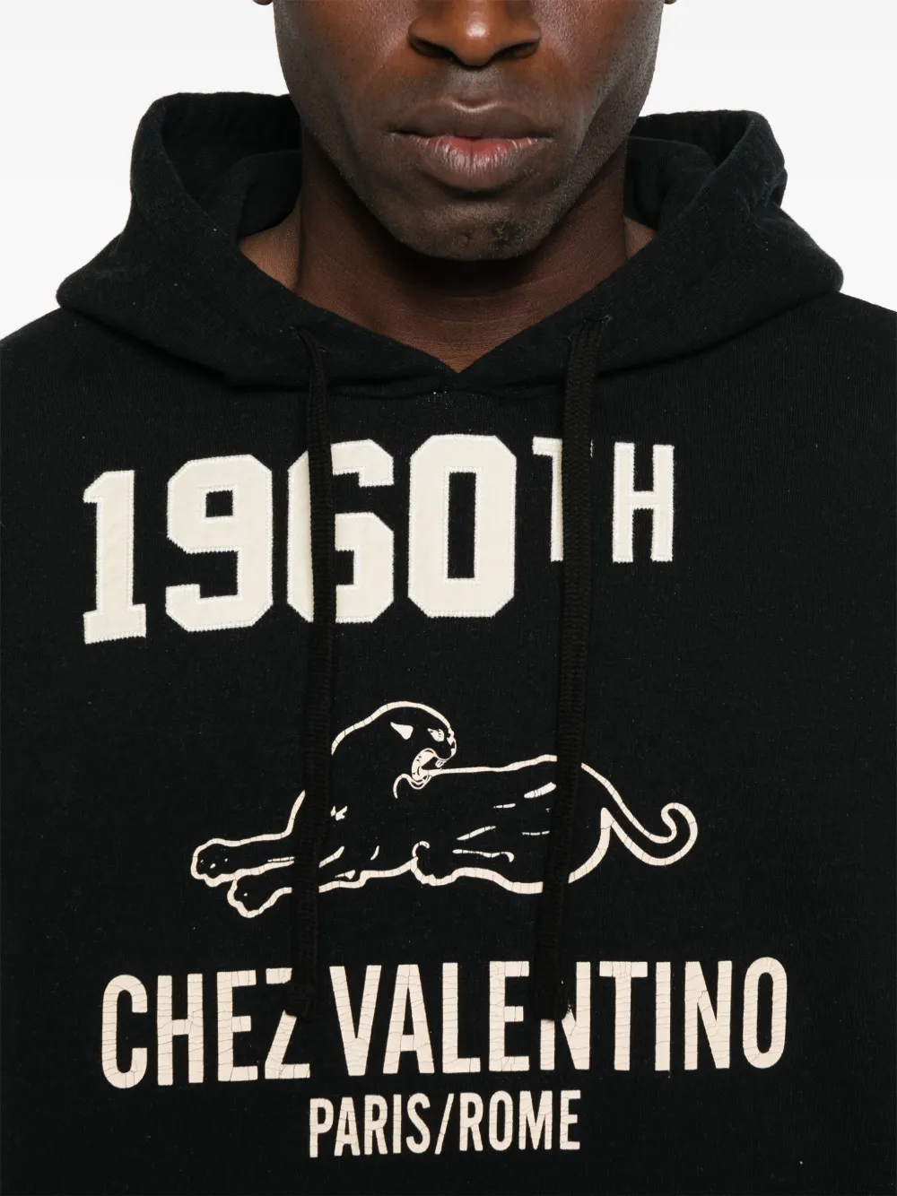Valentino Garavani logo-print hoodie Zwart