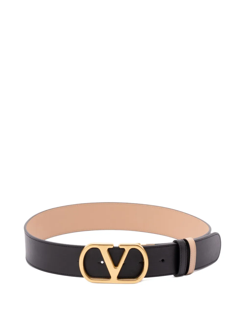 Valentino Garavani VLogo Signature plaque belt Zwart