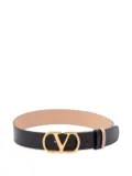 Valentino Garavani VLogo Signature plaque belt - Black