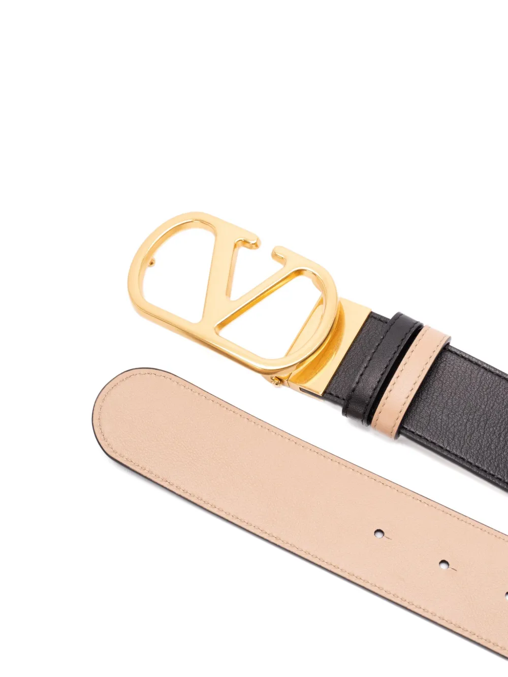 Valentino Garavani VLogo Signature plaque belt Zwart