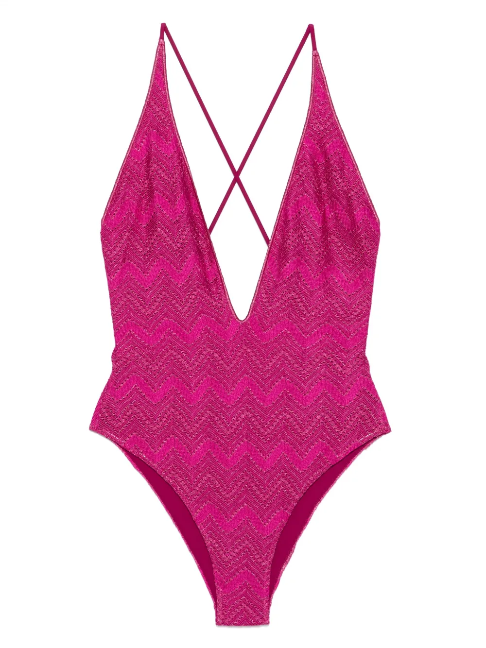 Missoni zigzag-pattern swimsuit | Pink | Image 1