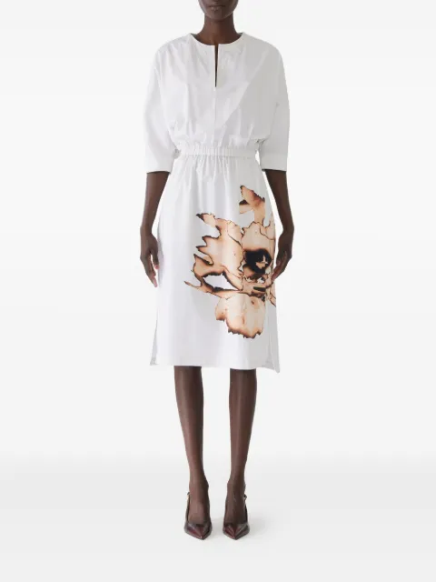 Jason Wu Collection floral-print elasticated-waist midi dress