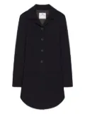 Courrèges tailored button-front coat - Black