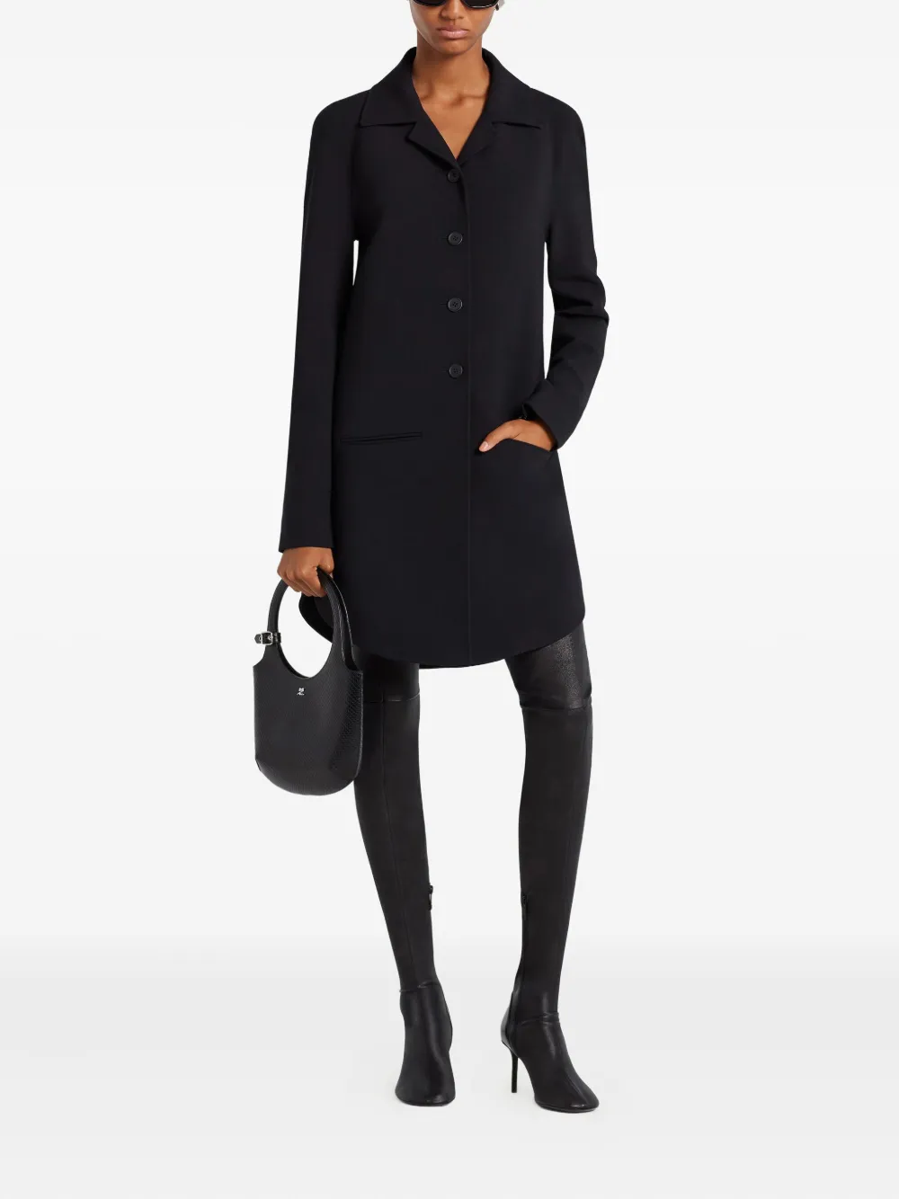 Courrèges tailored button-front coat | Single Breasted Coats | Image 2