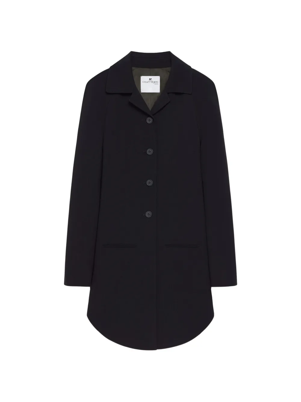 Courrèges Cappotto sartoriale - Nero