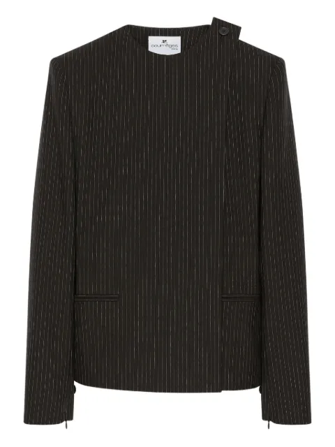 Courrèges blazer à fines rayures