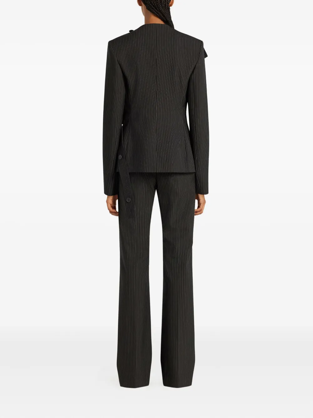 Courrèges Blazer met krijtstreep Zwart