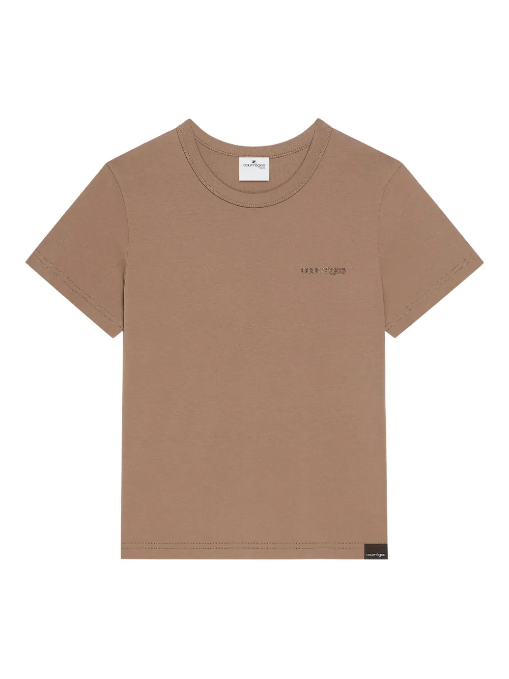 Courrèges cotton jersey t-shirt | Brown | Image 1