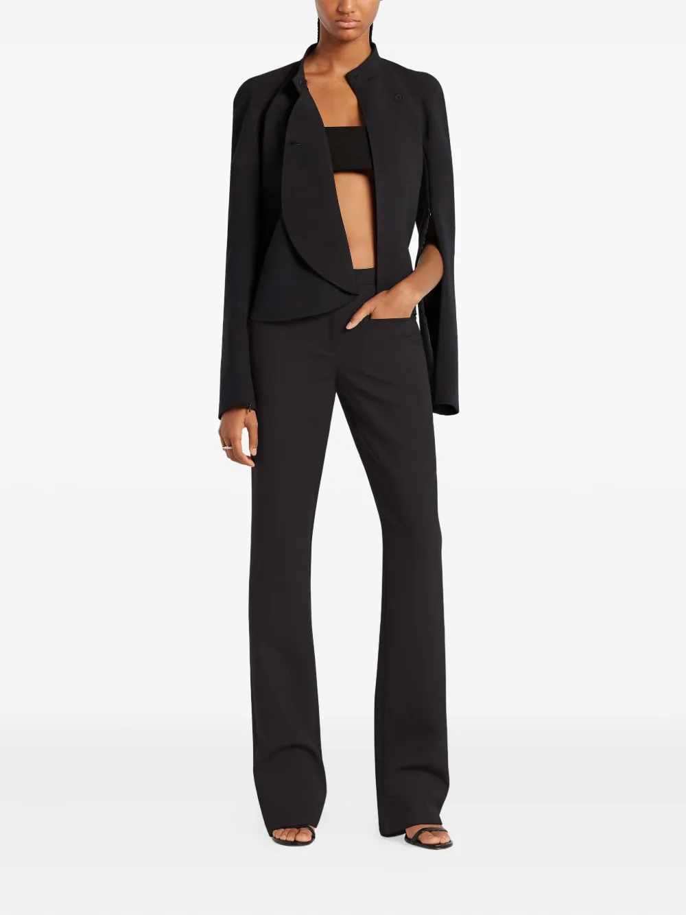Courrèges Cropped blazer Zwart