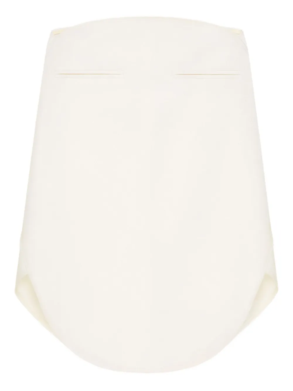 Courrèges High waist kokerrok Wit