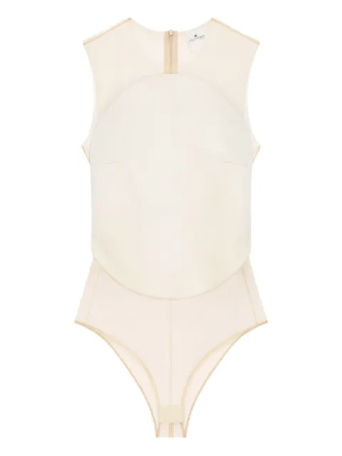 Courrèges sheer-panel bodysuit