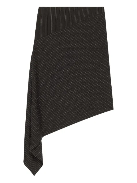 Courrèges asymmetrical pinstripe skirt