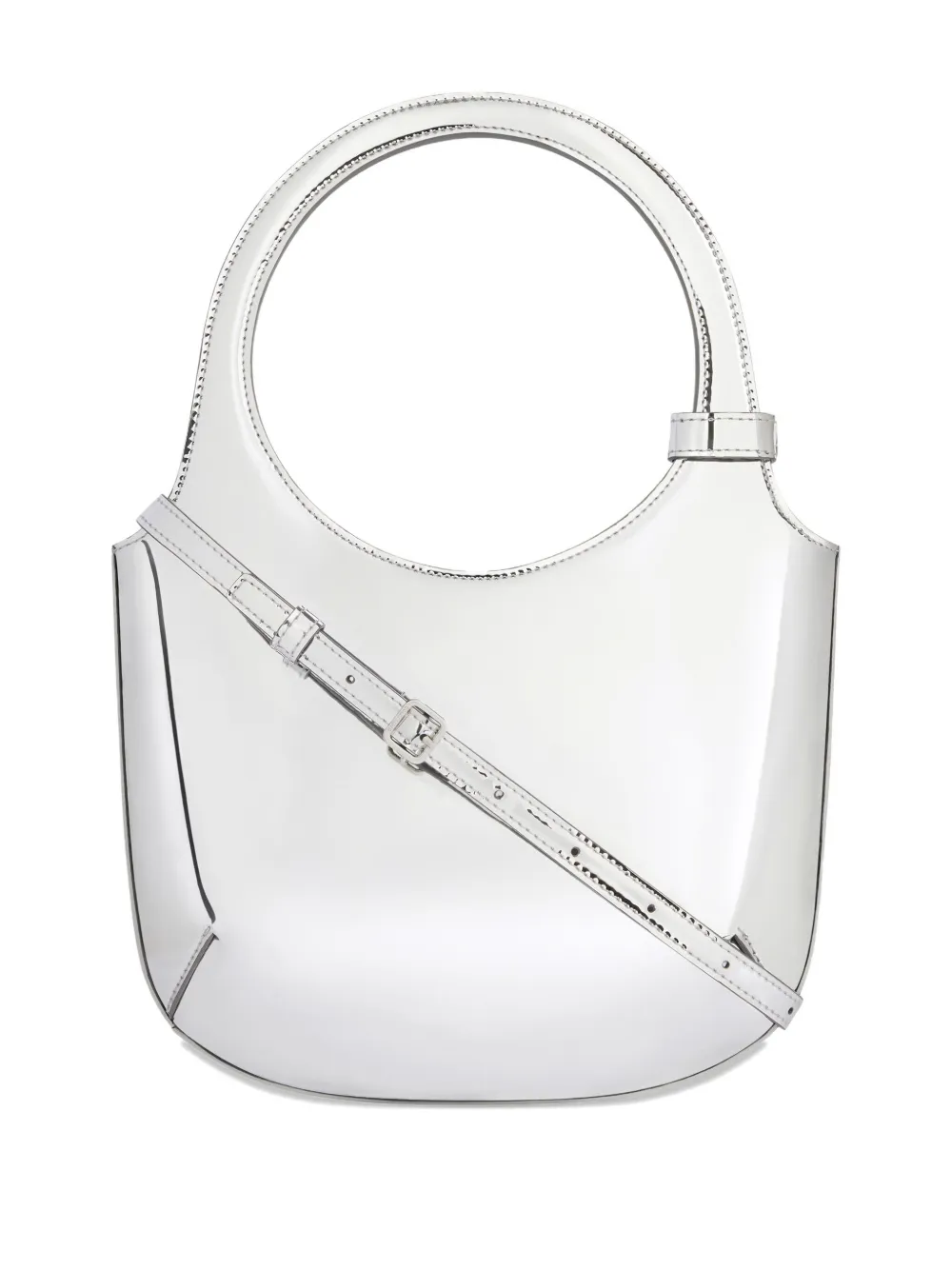 Courrèges Schoudertas met metallic-effect Grijs