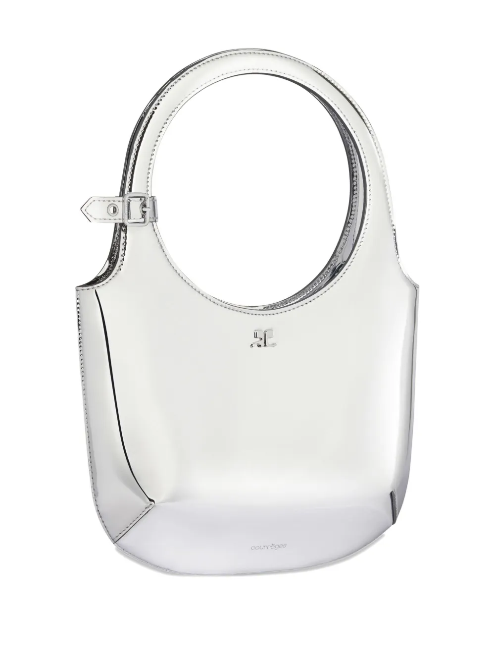 Courrèges Schoudertas met metallic-effect Grijs