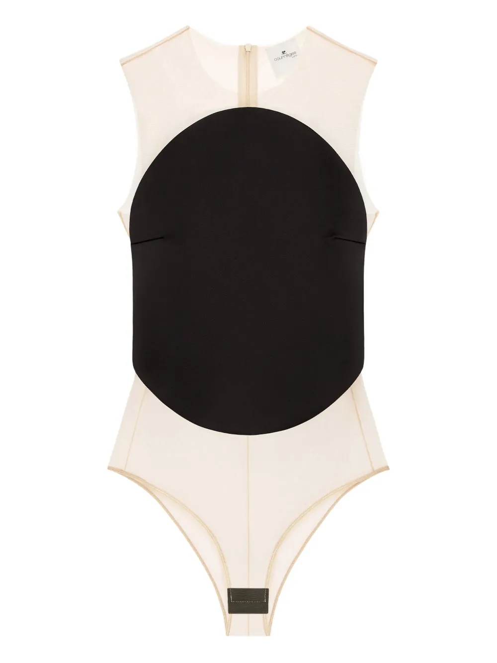 Courrèges Asymmetrische body Zwart