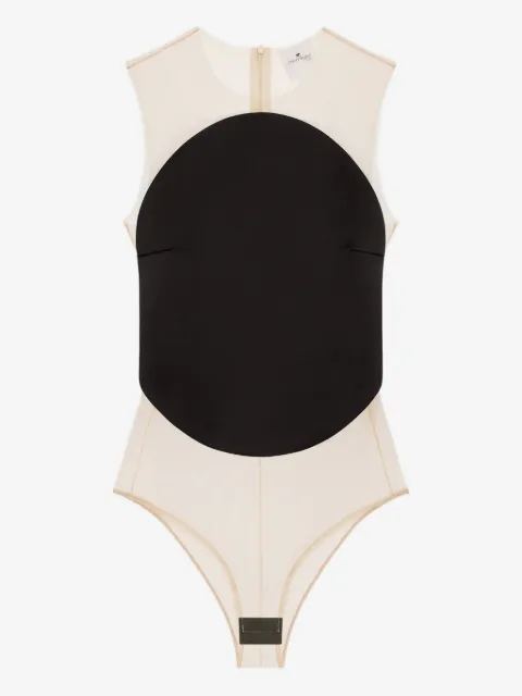 Courrèges body à design asymétrique à une épaule