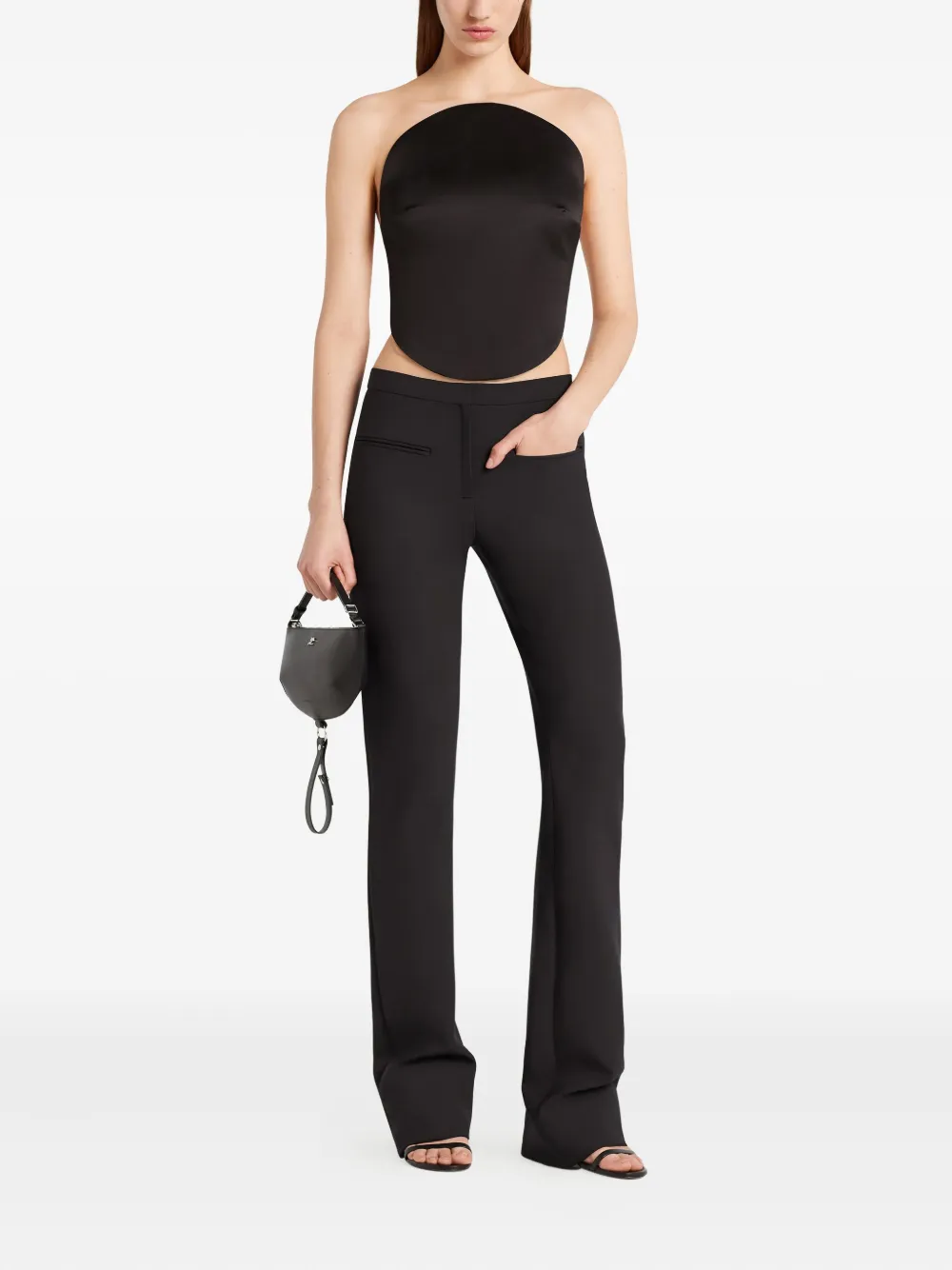 Courrèges Asymmetrische body Zwart