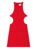 Courrèges cut-out detail sleeveless dress - Red