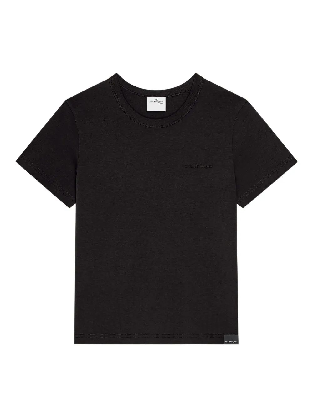 Courrèges Katoenen T-shirt Zwart