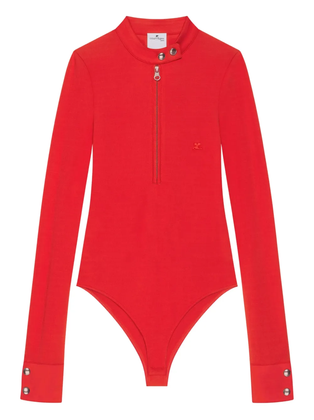 Courrèges Romper met rits Rood