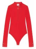 Courrèges zip-up body - Red