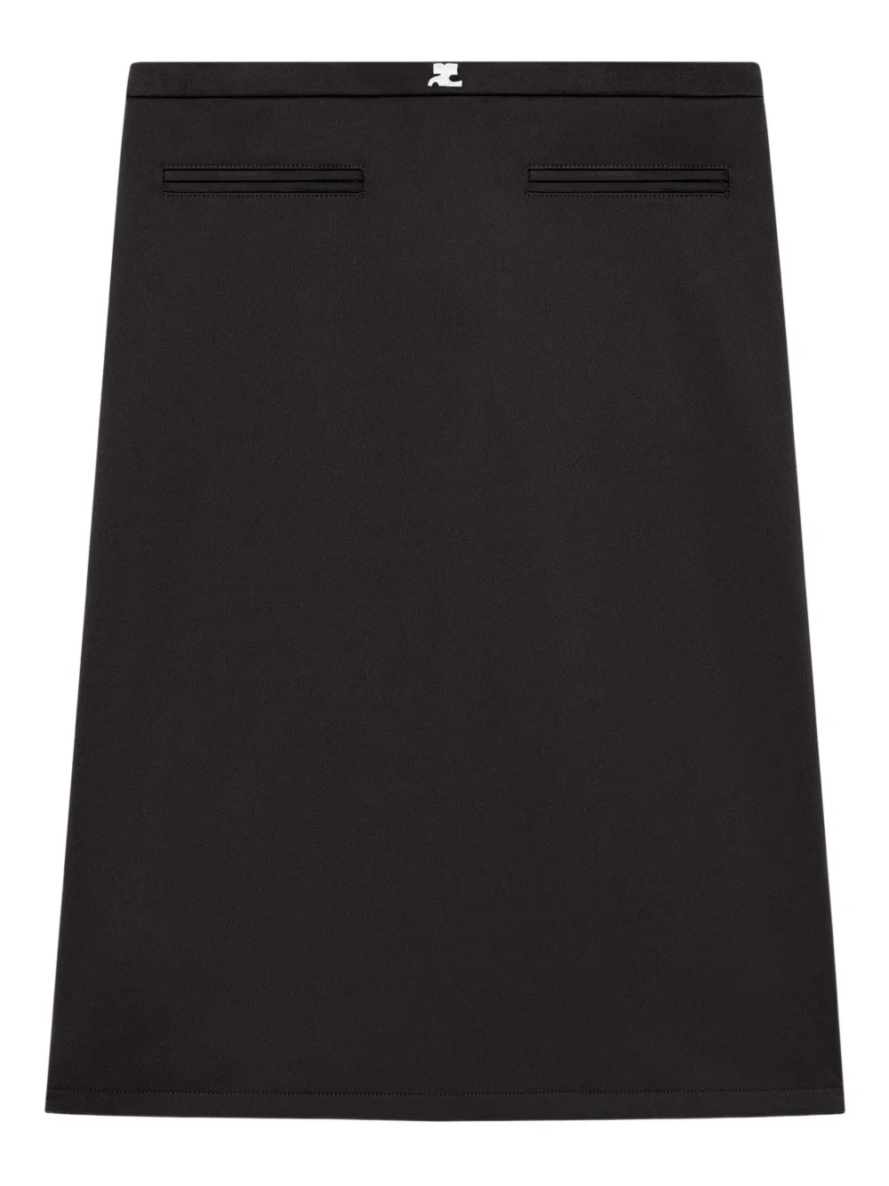 Courrèges tailored high-waisted skirt