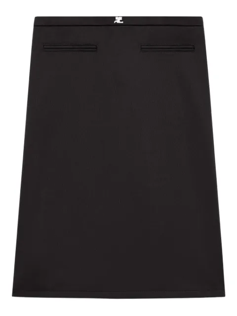 Courrèges tailored high-waisted skirt