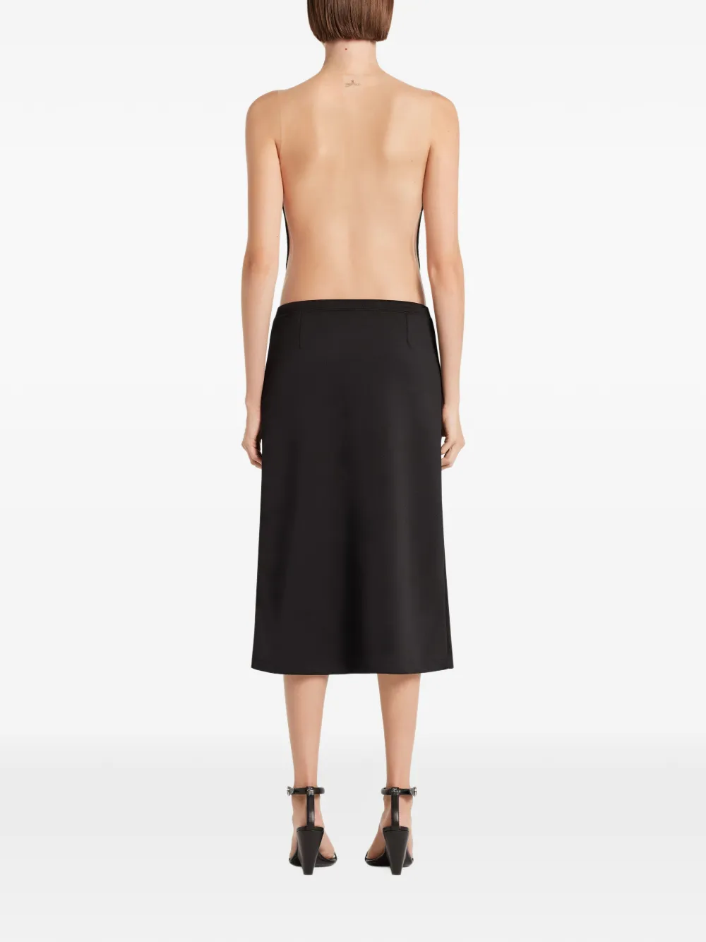 Courrèges High waist rok Zwart