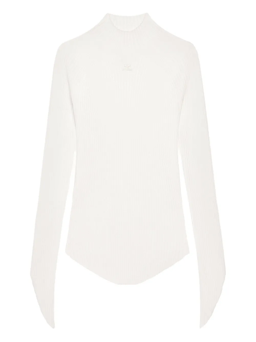 Courrèges Top met col Wit