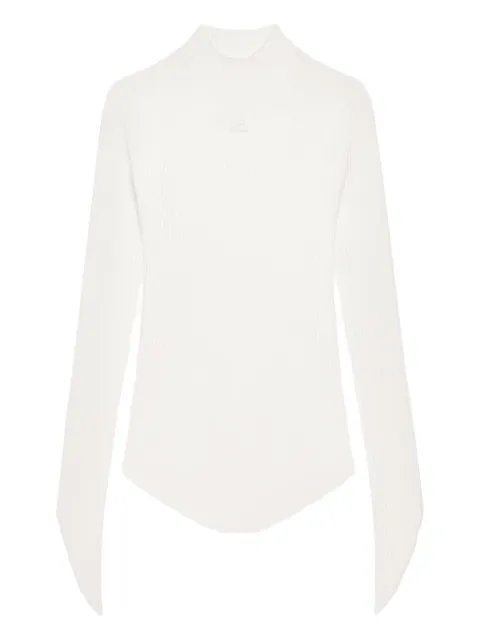 Courrèges ribbed turtleneck top