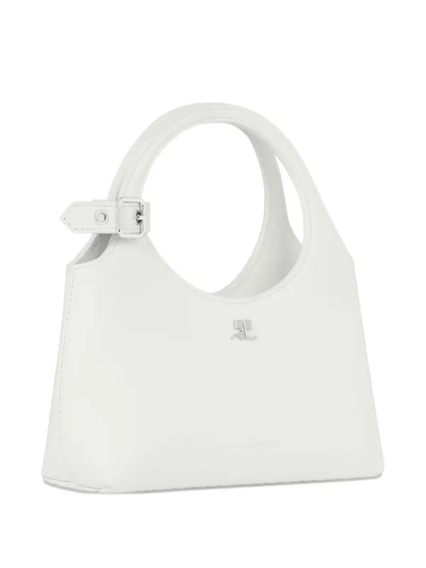 Courrèges ミニ Holy レザー ショルダーバッグ | ホワイト | FARFETCH JP