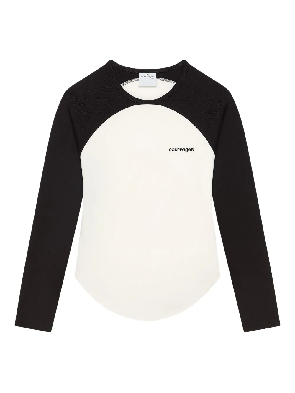 Courrèges Circle Contrast T-shirt Beige