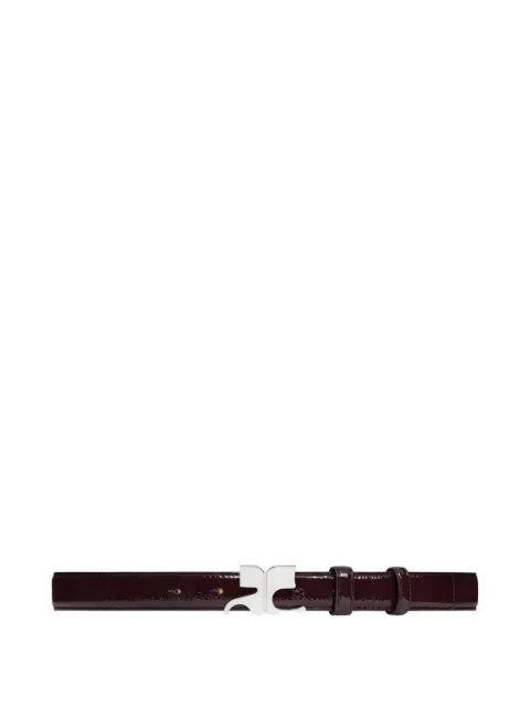 Courrèges logo-buckled leather belt