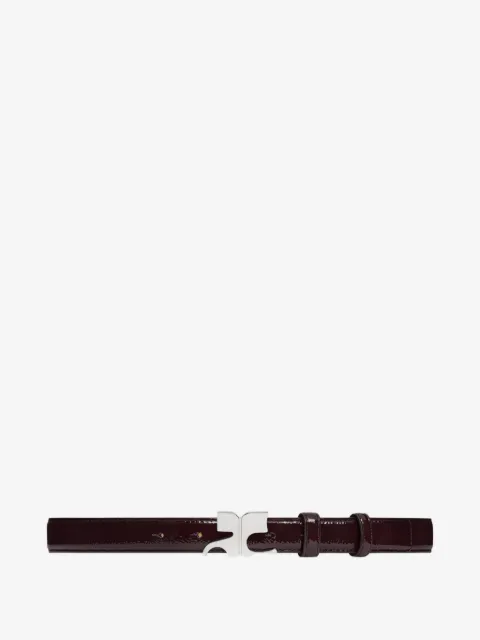 Courrèges logo-buckled leather belt