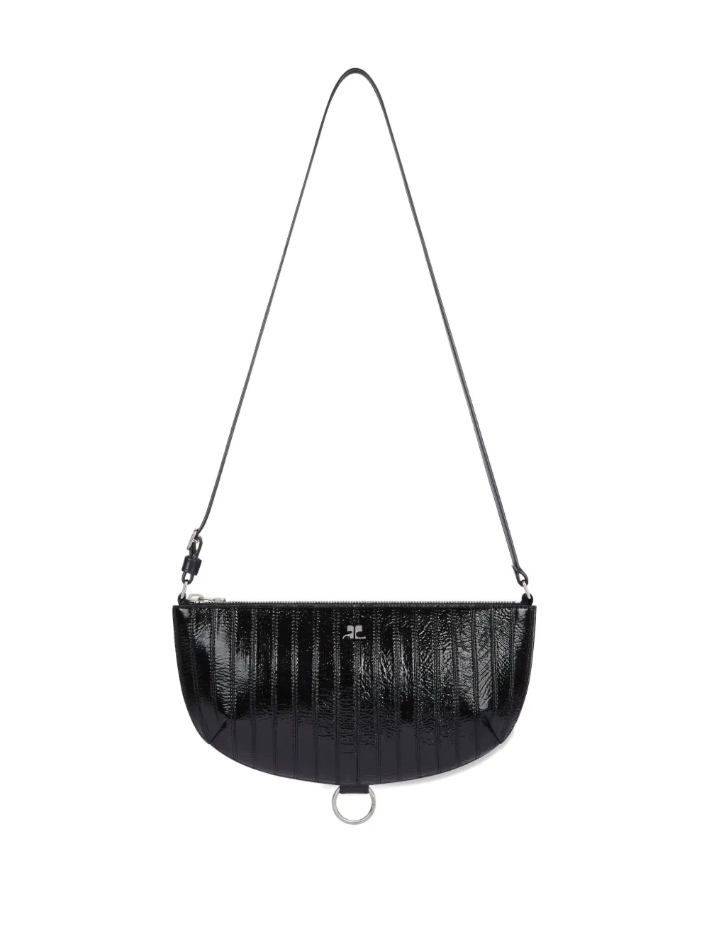 Courrèges Holy Eclipse Shoulder Bag In Black