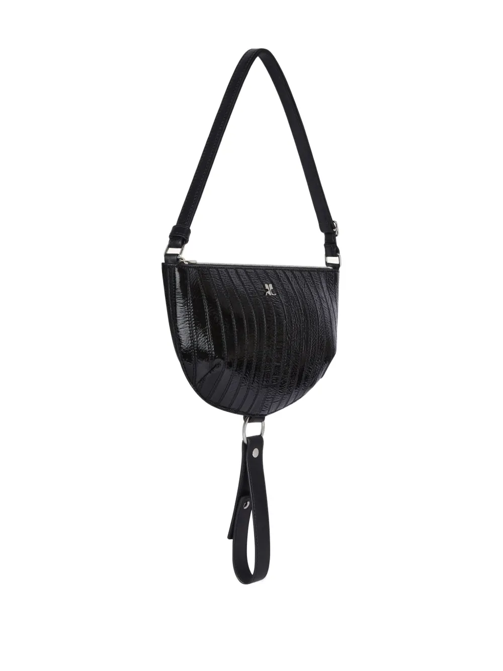 Courrèges Holy Eclipse Shoulder Bag In Black