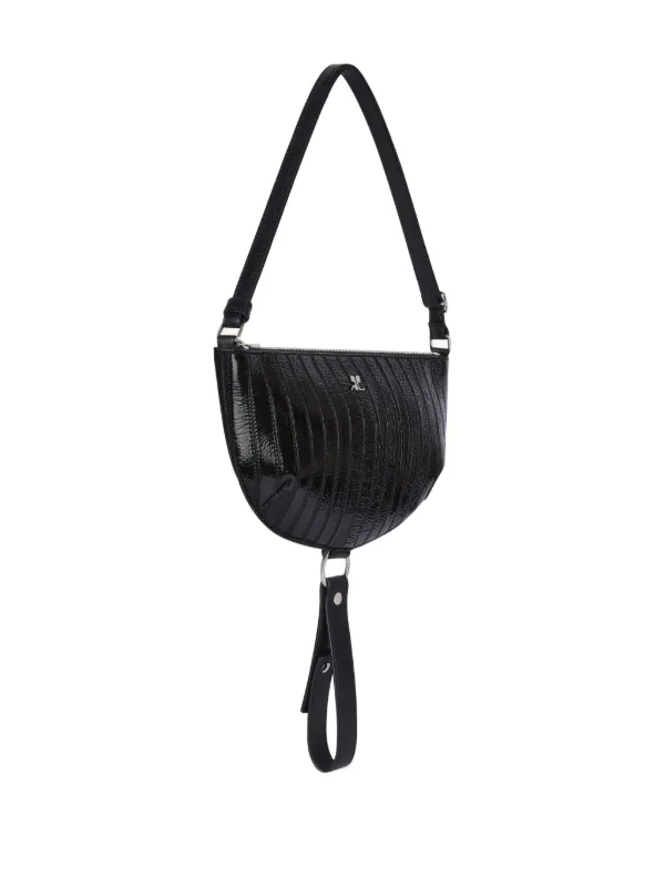 Courrèges Holy Eclipse Shoulder Bag | Black | FARFETCH HK