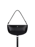 Courrèges half-moon leather shoulder bag - 9999 - BLACK