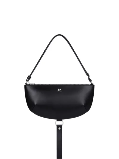 Courrèges half-moon leather shoulder bag