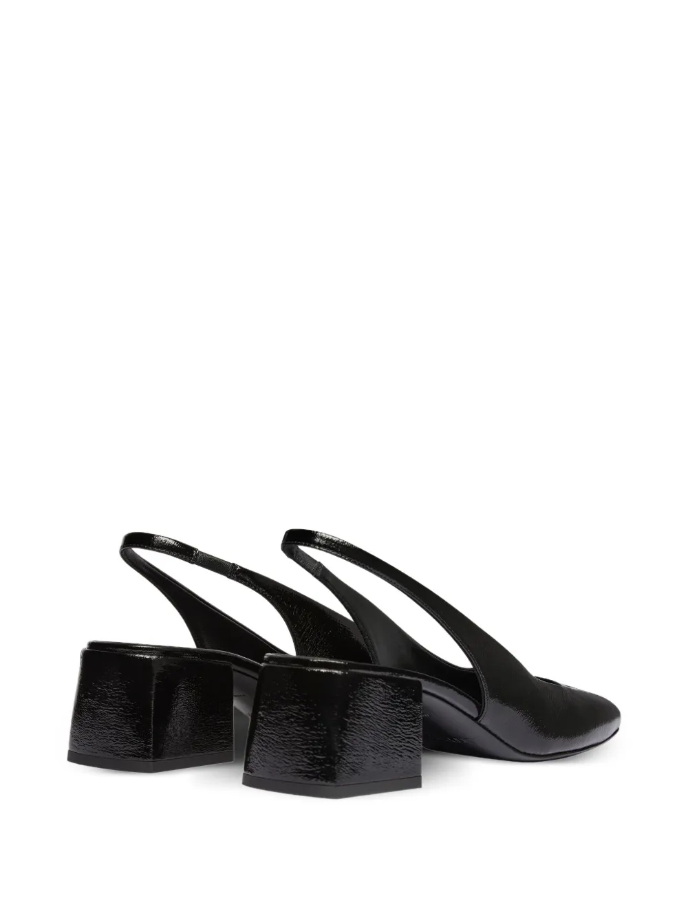 Courrèges 55mm block-heel slingback pumps Black